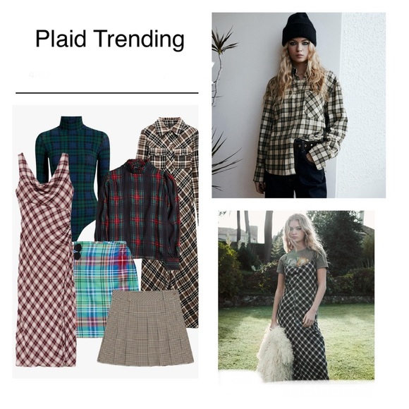 Gap Pink Black and Cream Plaid Button Down Flannel Shirt Youth Size 12 - Picture 3 of 10